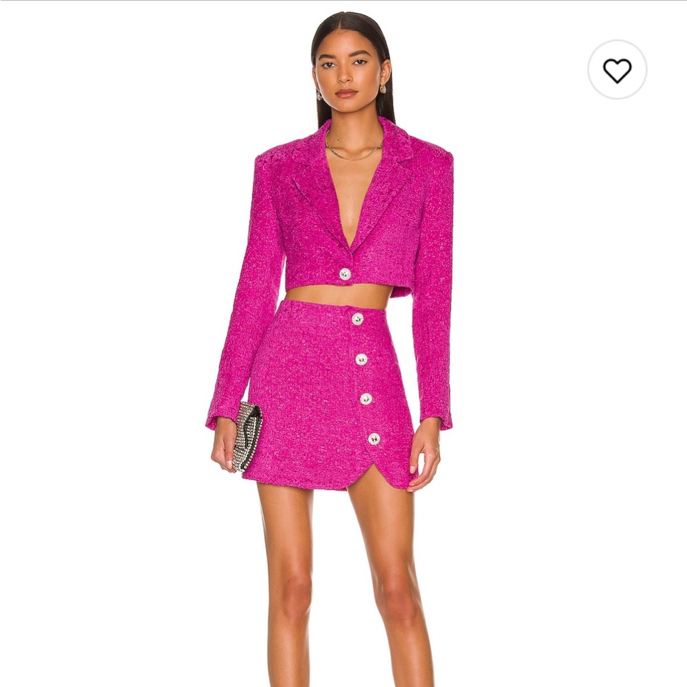 Majorelle skirt and blazer set